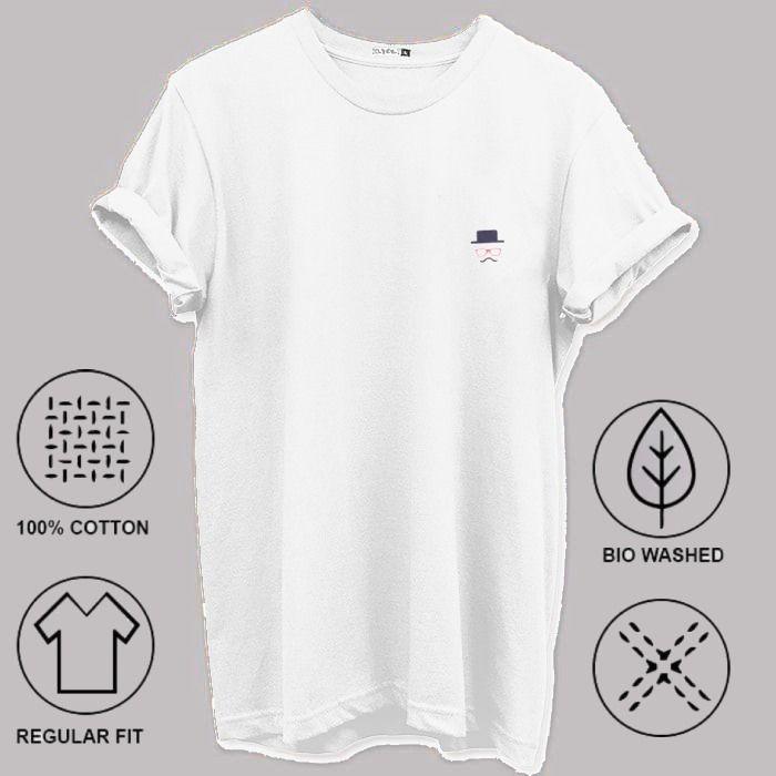 Cotton Blend Solid Half Sleeves Mens Round neck T-Shirt (Code: C2391049)